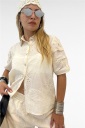 completo camicia e shorts royal